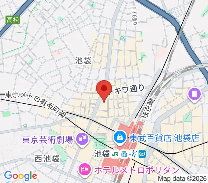 池袋シネマ・ロサの地図