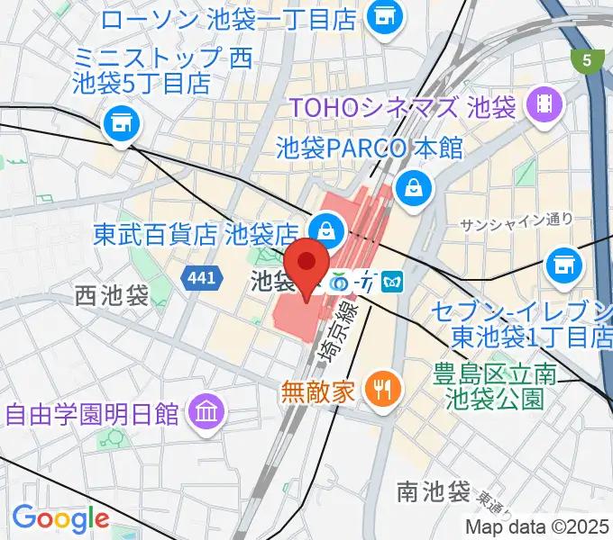 シネ・リーブル池袋の地図