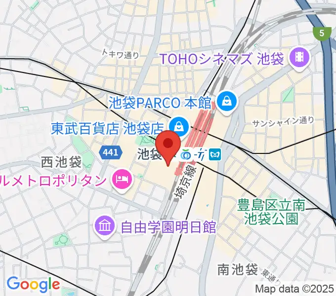 シネ・リーブル池袋の地図