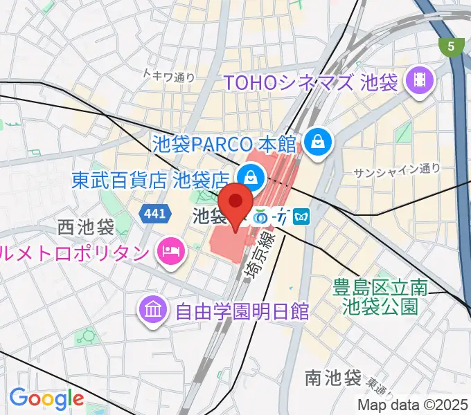 シネ・リーブル池袋の地図