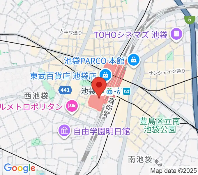 シネ・リーブル池袋の地図