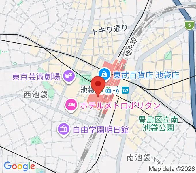 シネ・リーブル池袋の地図