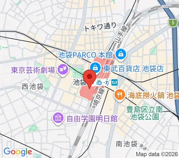 シネ・リーブル池袋の地図