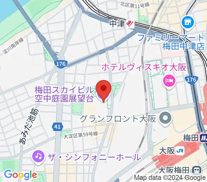 テアトル梅田の地図