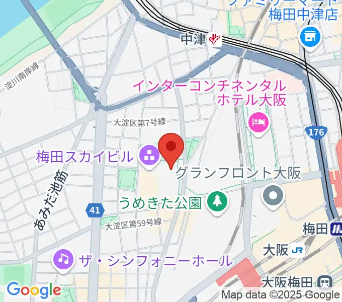 テアトル梅田の地図