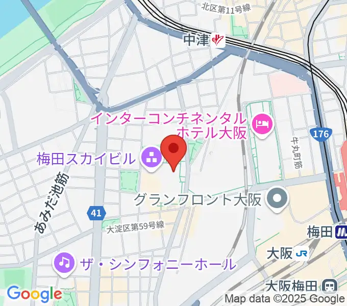 テアトル梅田の地図
