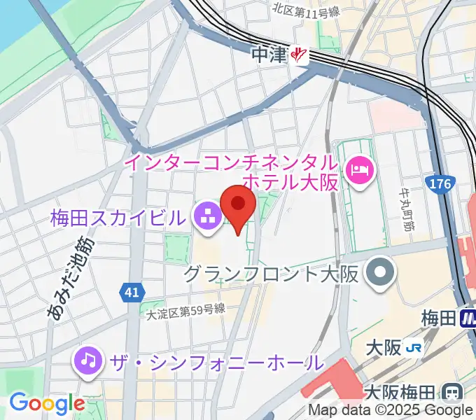 テアトル梅田の地図