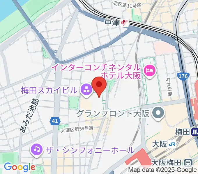 テアトル梅田の地図