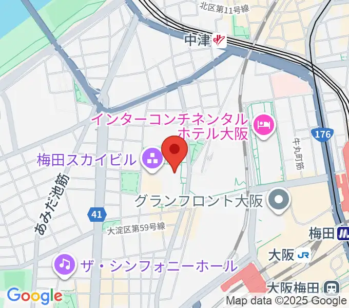 テアトル梅田の地図