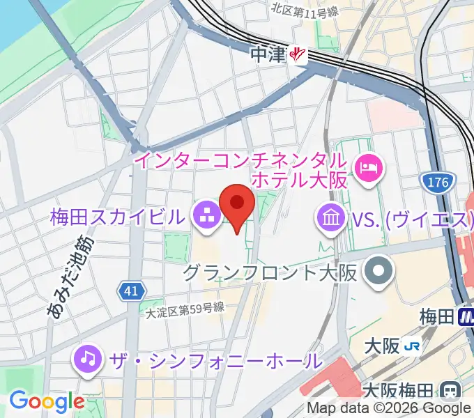 テアトル梅田の地図