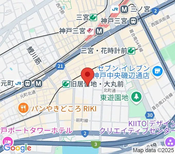 シネ・リーブル神戸の地図