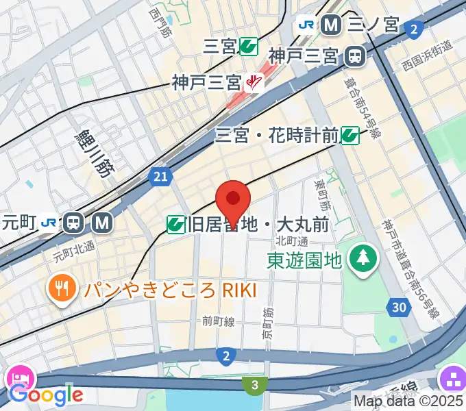 シネ・リーブル神戸の地図