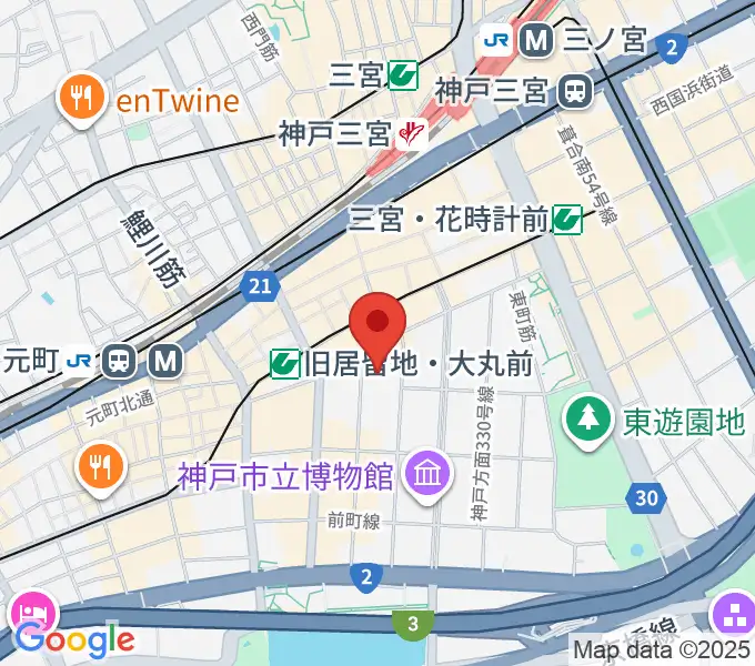 シネ・リーブル神戸の地図