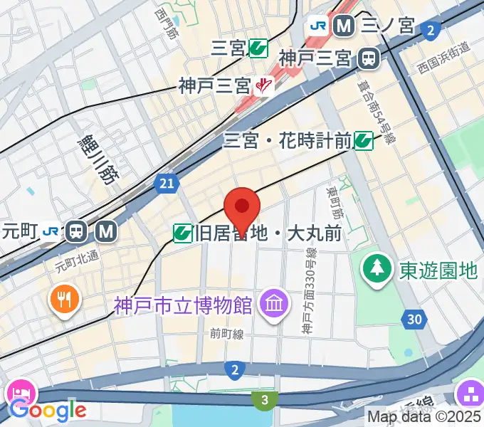 シネ・リーブル神戸の地図