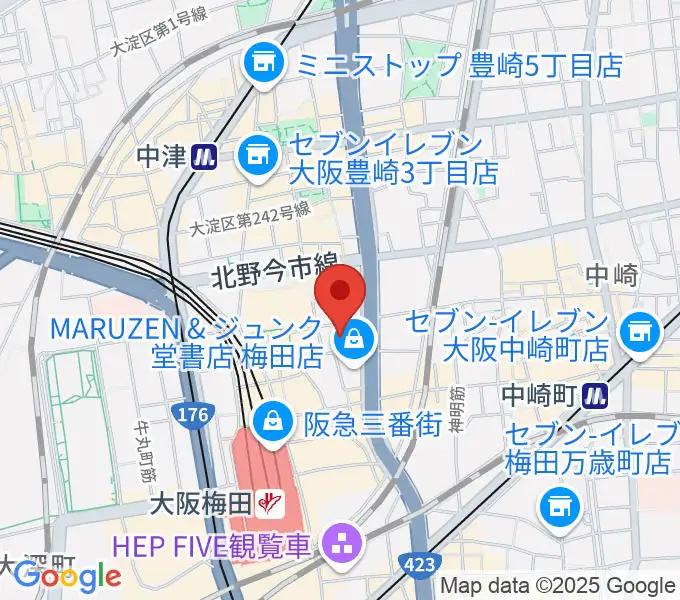 テアトル梅田の地図