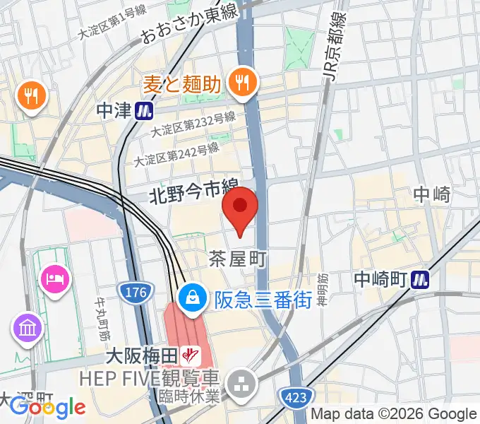 テアトル梅田の地図