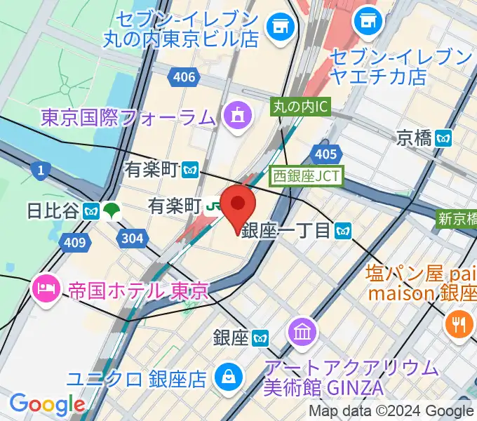 ヒューマントラストシネマ有楽町の地図