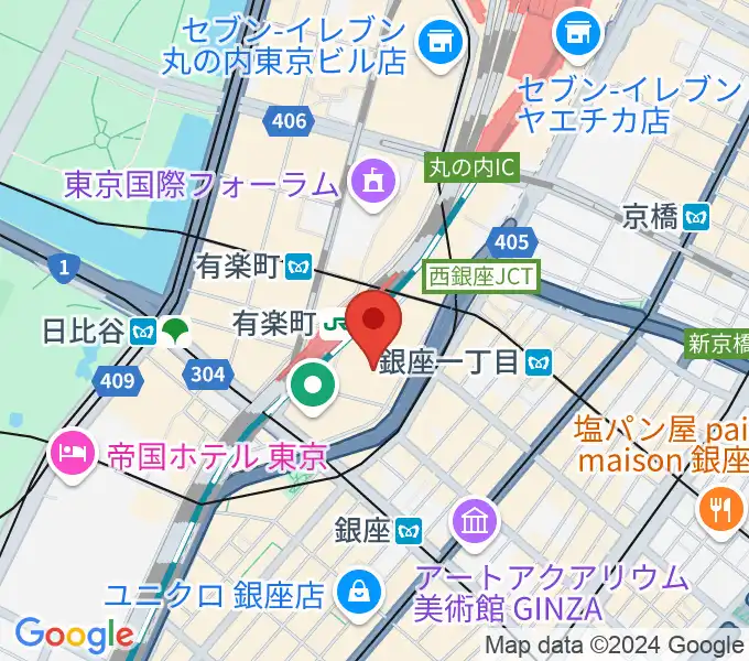 ヒューマントラストシネマ有楽町の地図