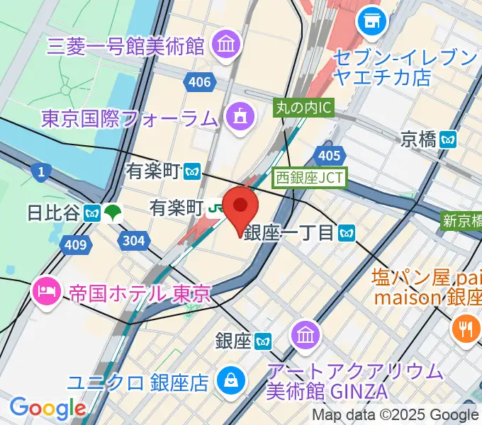 ヒューマントラストシネマ有楽町の地図