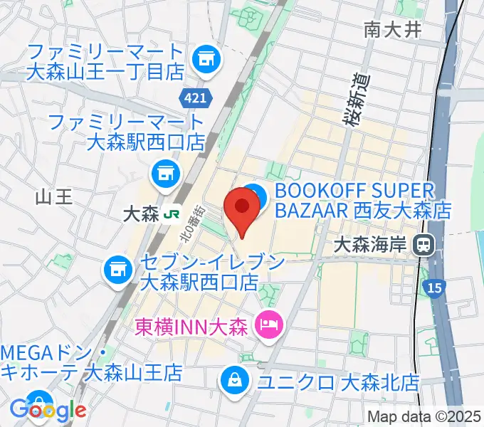 キネカ大森の地図