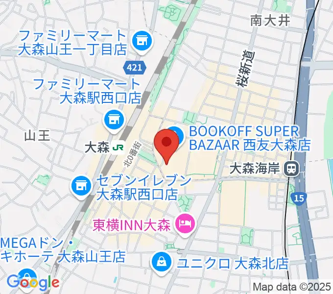 キネカ大森の地図