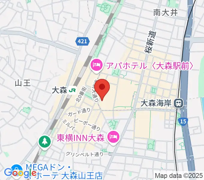 キネカ大森の地図