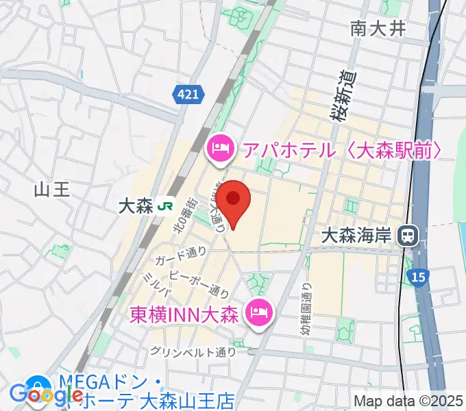キネカ大森の地図