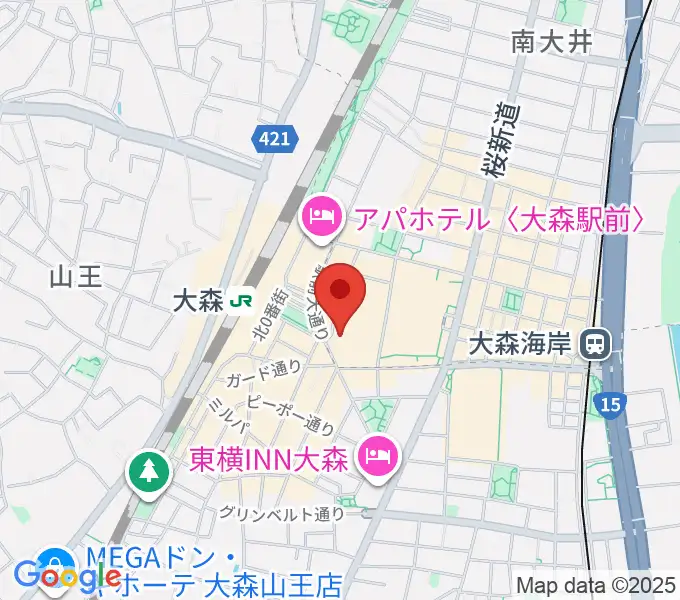 キネカ大森の地図