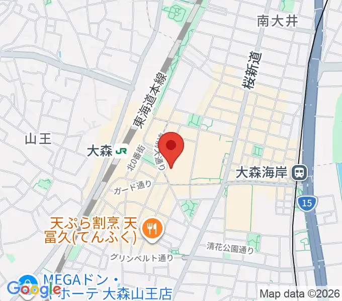 キネカ大森の地図