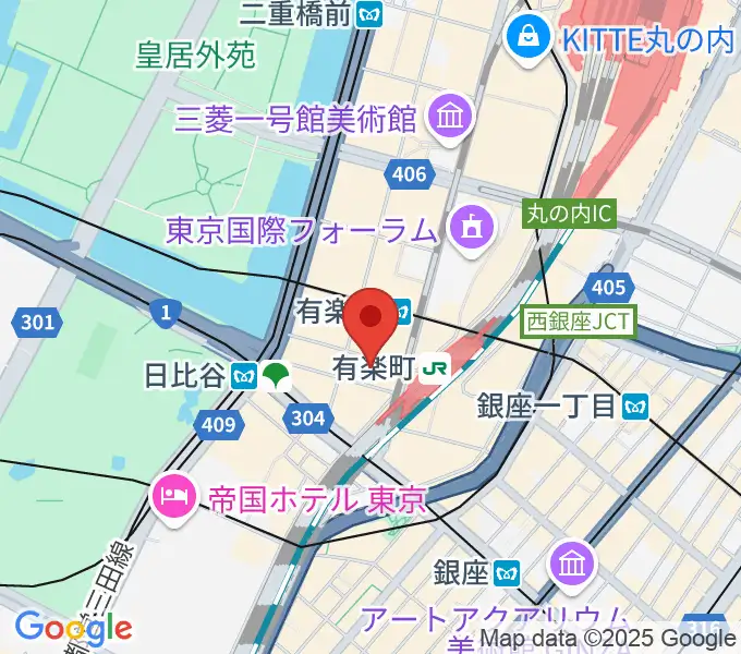 有楽町スバル座の地図