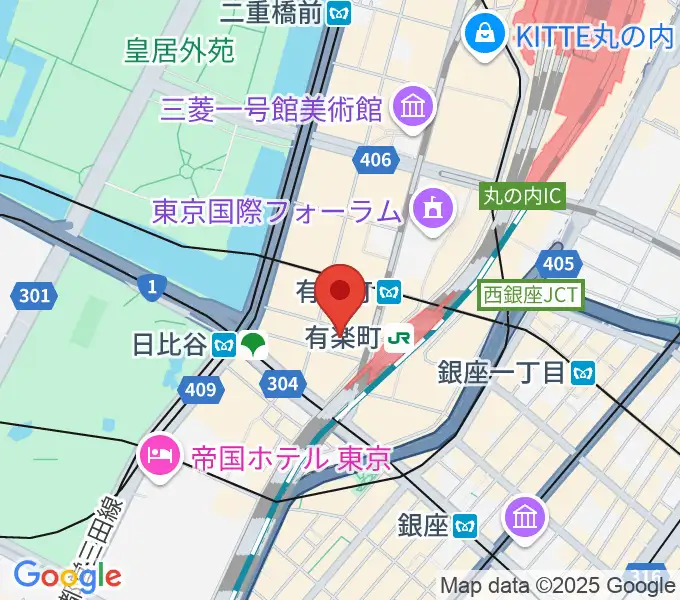 有楽町スバル座の地図