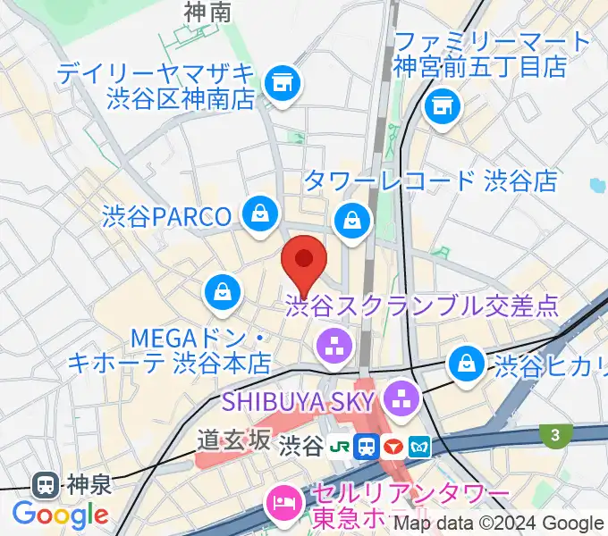 渋谷シネクイントの地図