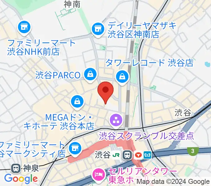 渋谷シネクイントの地図