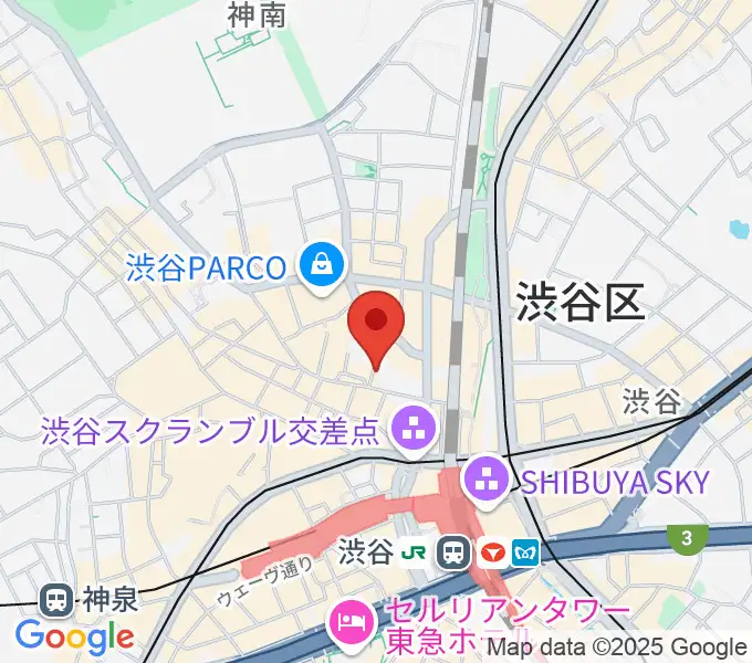渋谷シネクイントの地図