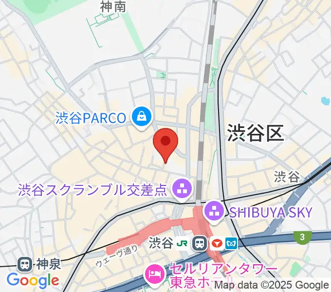 渋谷シネクイントの地図