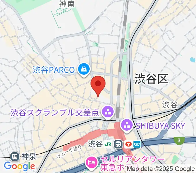 渋谷シネクイントの地図