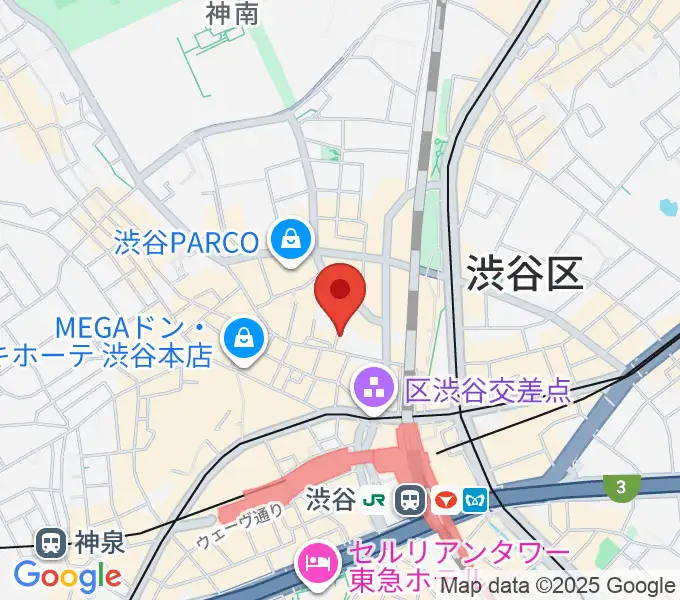 渋谷シネクイントの地図