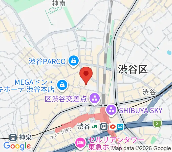 渋谷シネクイントの地図