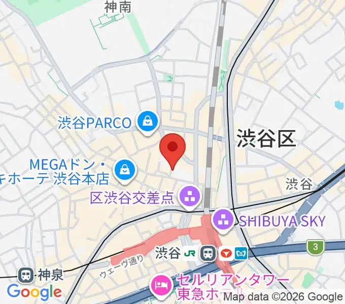渋谷シネクイントの地図