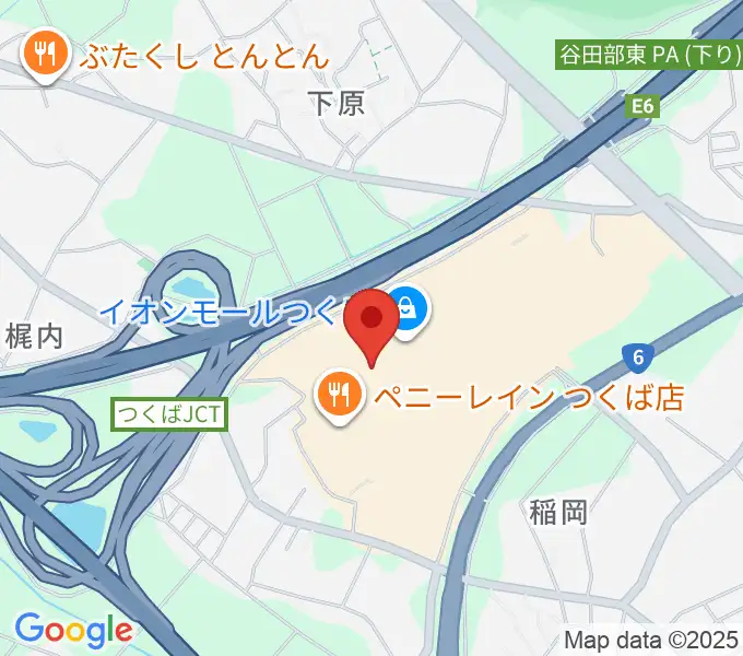 ウインズ・ユーつくば店の地図