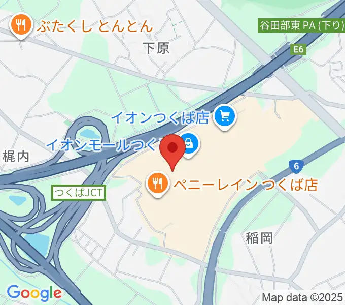 ウインズ・ユーつくば店の地図