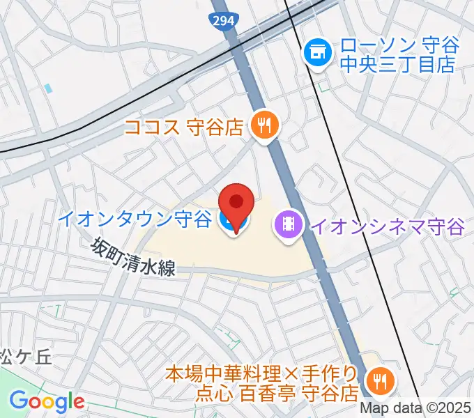 ウインズ・ユー守谷店の地図