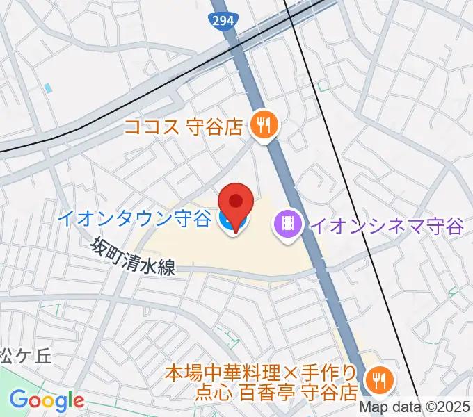 ウインズ・ユー守谷店の地図