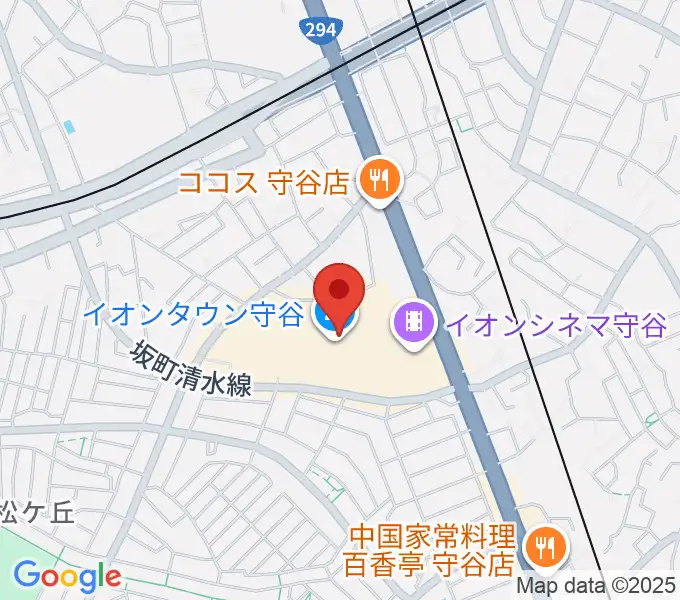 ウインズ・ユー守谷店の地図