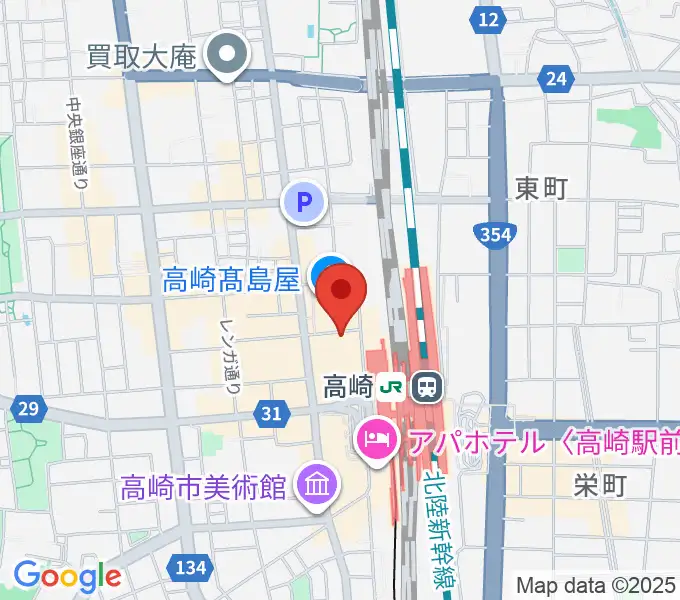 ウインズ・ユー 高崎オーパ店の地図