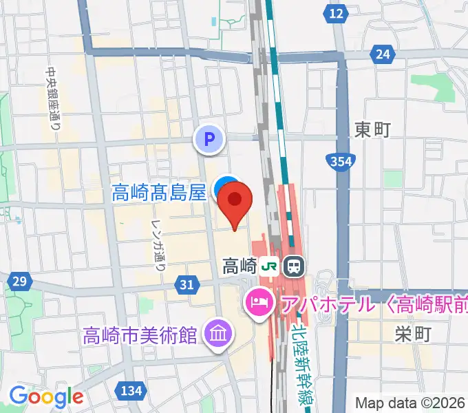 ウインズ・ユー 高崎オーパ店の地図
