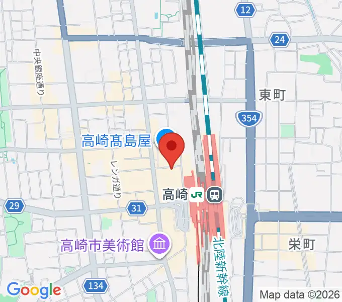 ウインズ・ユー 高崎オーパ店の地図