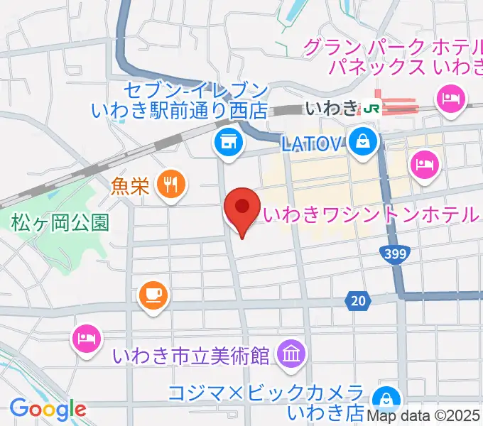 ウインズ・ユーいわき店の地図