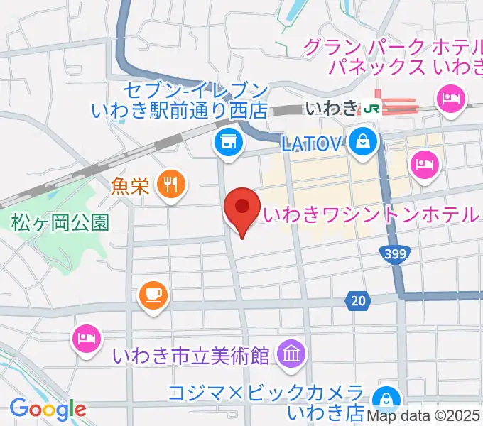 ウインズ・ユーいわき店の地図