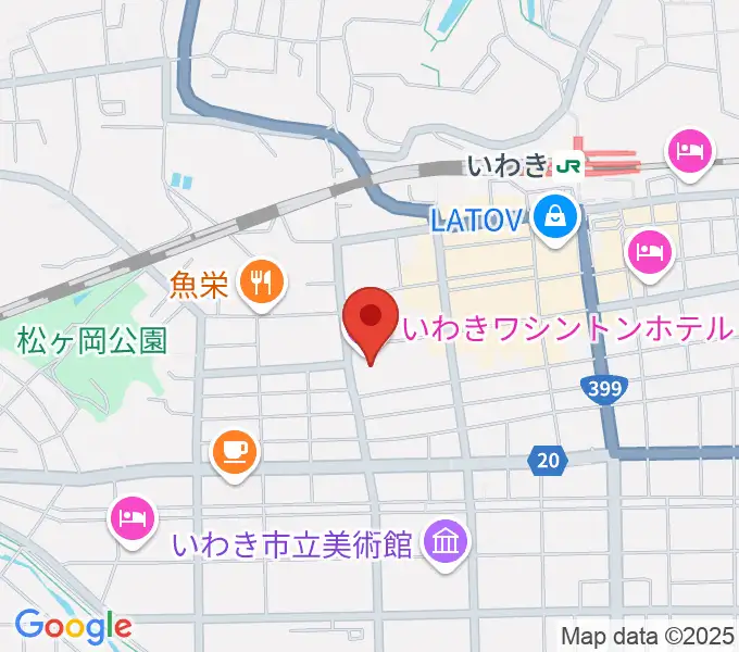 ウインズ・ユーいわき店の地図